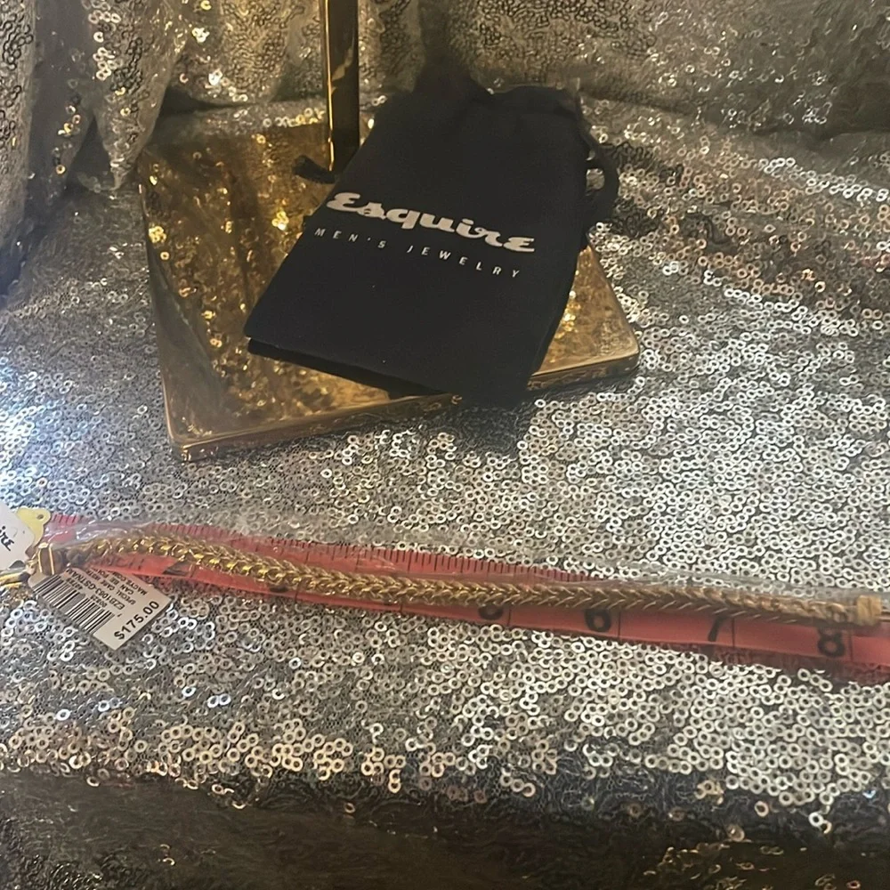 Esquire Gold Tone Stainless Steel bracelet